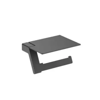 Аксессуар для ванной Timo Selene 14043/03 черный Бумагодержатель с полкой для телефона