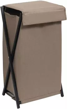 Аксессуар для ванной Violet Элит песочный/черный (870720) Корзина складная для белья