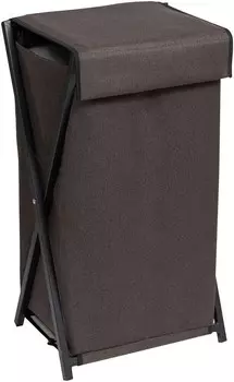 Аксессуар для ванной Violet Элит венге/черный (870705) Корзина складная для белья