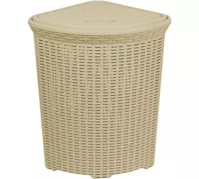 Аксессуар для ванной Violet Ротанг 60л слоновая кость (235026) Корзина для белья