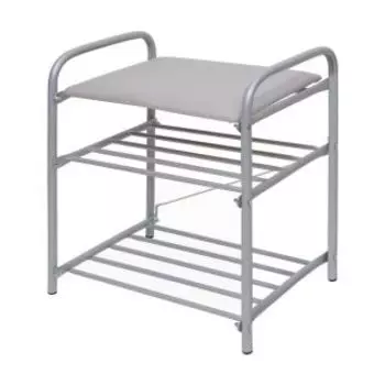 Банкетка Nika Б1 500*330*450мм серебро