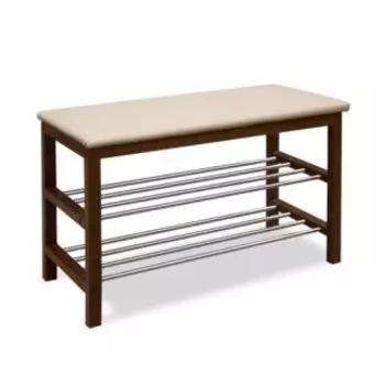 Банкетка Sheffilton SR-0628 темный орех/бежевый