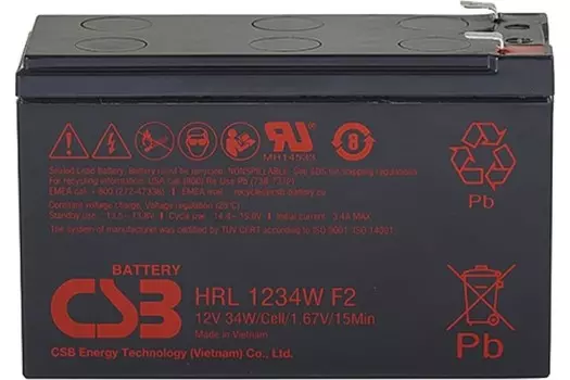 Батарея для ИБП CSB HRL1234W F2FR (12V 9Ah)