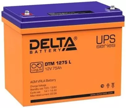Батарея для ИБП Delta DTM 1275 L (12В 75Ач)