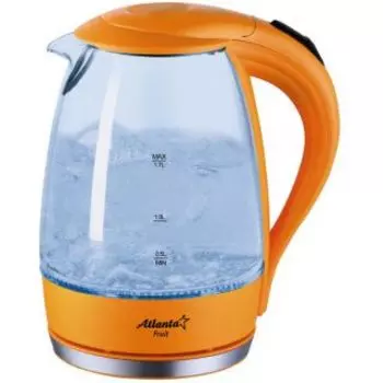 Чайник Atlanta ATH-2461 стекло оранжевый