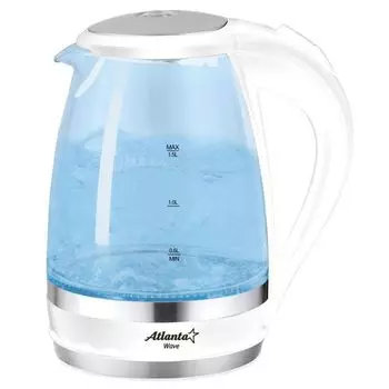 Чайник Atlanta ATH-2463 белый стекло