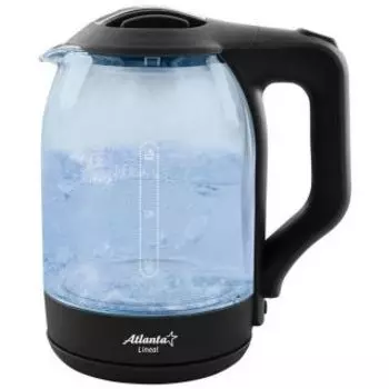 Чайник Atlanta ATH-2466 стекло белый
