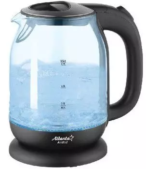 Чайник Atlanta ATH-2469 стекло черный