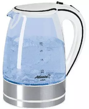 Чайник Atlanta ATH-691 стекло белый
