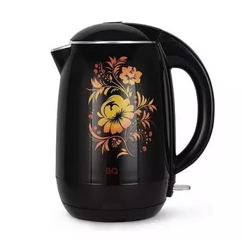 Чайник BQ KT1702P Черный-Цветы
