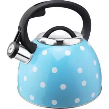 Чайник для плиты Mallony Maestria 5175 голубой в белый горошек