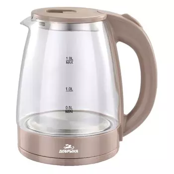 Чайник Добрыня DO-1254B бежевый
