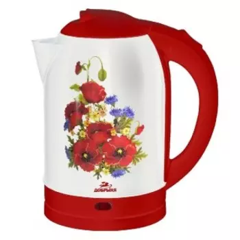 Чайник Добрыня DO-1258 Маки на белом