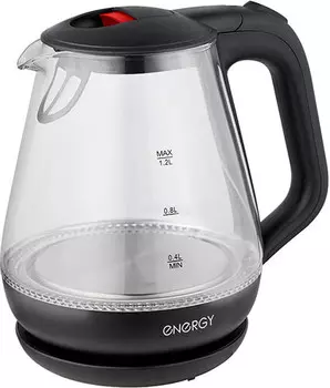 Чайник Energy E-205 черный/стекло (164143)