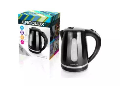 Чайник Ergolux ELX-KP05-C02 черный с хромом