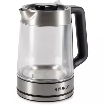 Чайник HYUNDAI HYK-G5607 черный/серебристый