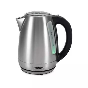 Чайник Hyundai HYK-S8408 серебристый матовый/черный