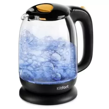 Чайник Kitfort KT-625-4 черный/желтый