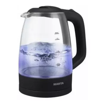 Чайник Marta MT-1077 Bl/Pe черный жемчуг