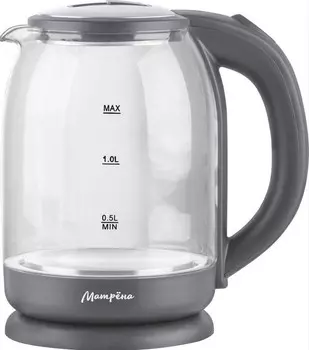 Чайник Матрена MA-154 стекло/серый (105228)