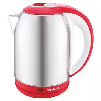 Чайник Sakura SA-2164WR красный/белый