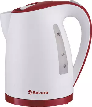 Чайник Sakura SA-2346WR белый/красный
