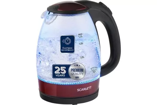Чайник Scarlett SC-EK27G92 бордо