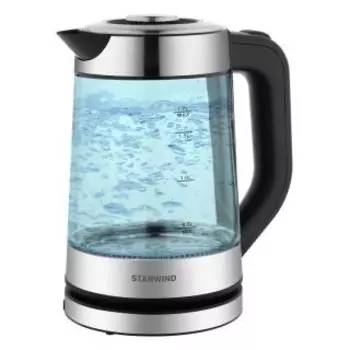 Чайник Starwind SKG3081 черный/серебристый