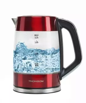 Чайник Thomson K20ES-2001 glass/red