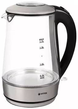 Чайник Vitek VT-7082 стекло/серебро