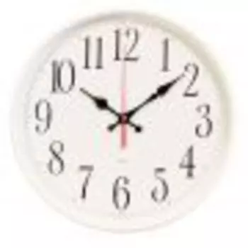 Часы настенные Бюрократ WallC-R75P белый