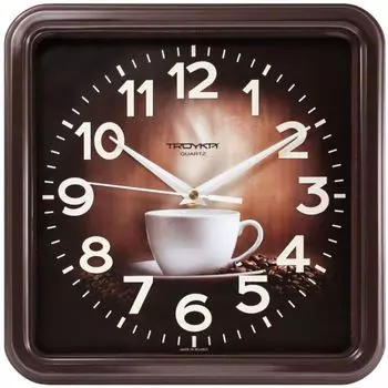 Часы настенные Troyka 81834840 КОФЕ