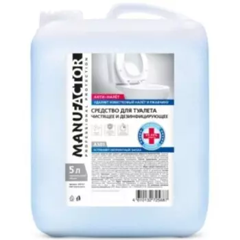 Чистящее средство Manufactor Жидкость для туалета с дезинфицирующим эффектом 5л (A50101)