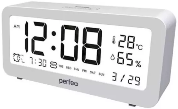 Цифровая метеостанция Perfeo Brisa PF-S8827 белый (PF-C3576)