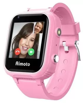 Детские смарт-часы Кнопка Жизни AIMOTO Pro 4G фламинго (8100821)