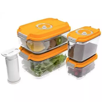 Для вакуумного упаковщика Status VAC-REC-Smaller Orange Набор вакуумных контейнеров