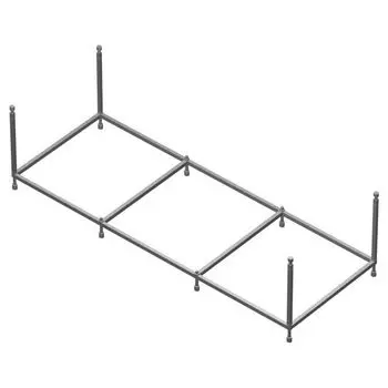 Для ванны Roca SURESTE 160х70см монтажный комплект (ZRU9302788) (рама, слив-перелив с сифоном, крепеж к стене, крепеж панели)