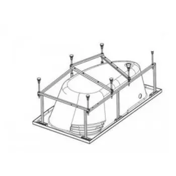 Для ванны Santek Гоа 150х100см Монтажный комплект, левосторонний и правосторонний (1WH112428)