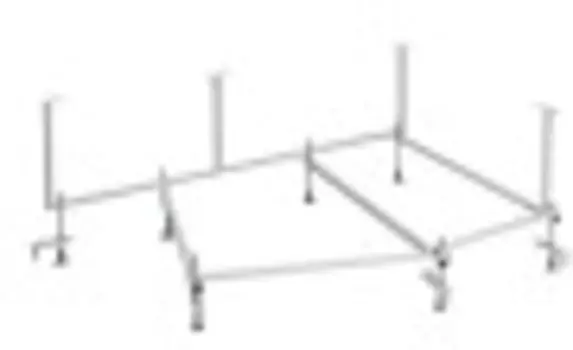 Для ванны Santek ШРИ-ЛАНКА 150х100 монтажный комплект, левосторонний и правосторонний (1WH302396)