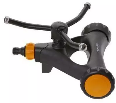 Дождеватель Fiskars 1023657 круговой черный/оранжевый