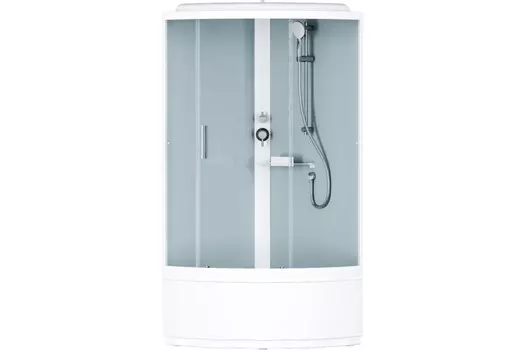 Душевая кабина Am.Pm X-Joy Deep W88C-401A-090WT (90x90, 1/4 круга, профиль белый, стекло прозрачное)