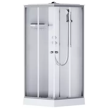 Душевая кабина Am.Pm X-Joy Square W94C-403-090MT (90x90, профиль мат.хром, стекло прозрачное)