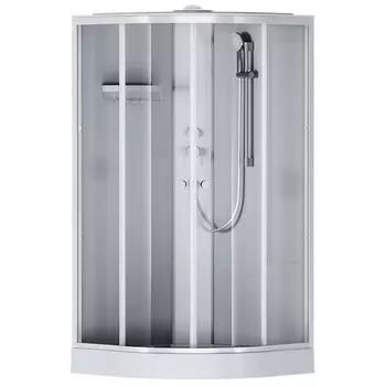 Душевая кабина Am.Pm X-Joy W94C-401-100MT (100x100, 1/4 круга, профиль мат.хром, стекло прозрачное)
