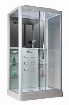 Душевая кабина Loranto CS 127 R 90*120*215см белая (правая), раздвижная дверь слева направо (CS00035777)