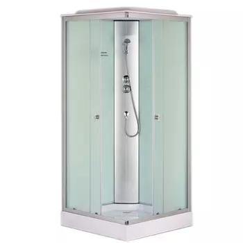 Душевая кабина Loranto CS-6491F (CS-8072), 90*90*215см низкая, белая, (4 коробки)
