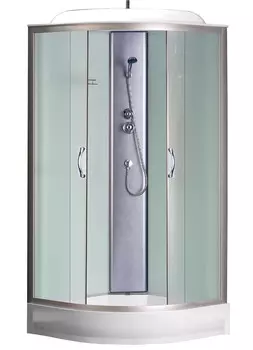 Душевая кабина Loranto CS-6611 F, 100*100*215см, матовая, стекло 4мм, поддон 13см (3 коробки)