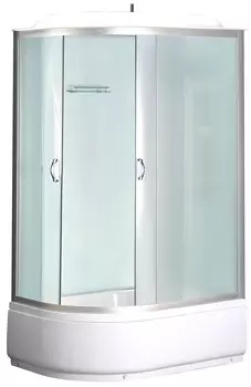 Душевая кабина Loranto CS-66120R F 120*80*215см выс. поддон 40 см белое стекло 4мм (3 коробки)