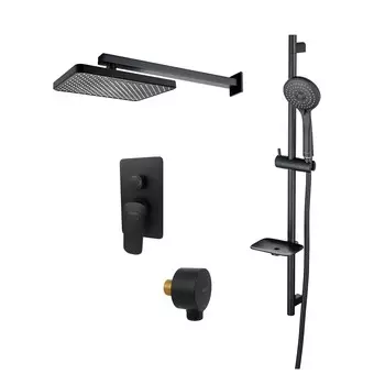 Душевая система Aquatek ВЕГА AQ1074MB (Set 4в1: AQ1046MB+AQ2081MB+AQ2454MB+AQ2011MB)