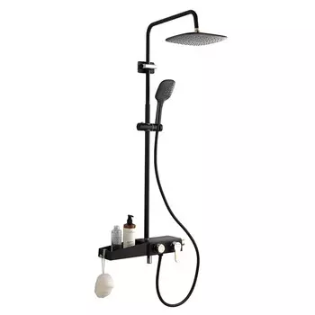 Душевая система Azario AZ-801-2 черный/золото