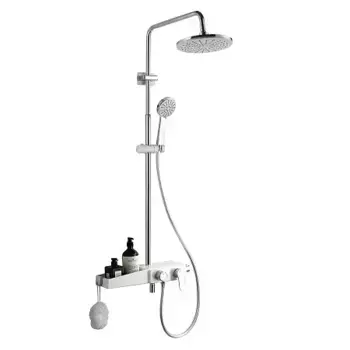 Душевая система Azario AZ-801 хром/белый